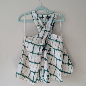 Tie-Dye Cross-Back Women Top